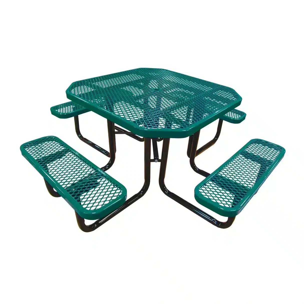 T46OCTP-green Outdoor School Table with smooth edge
