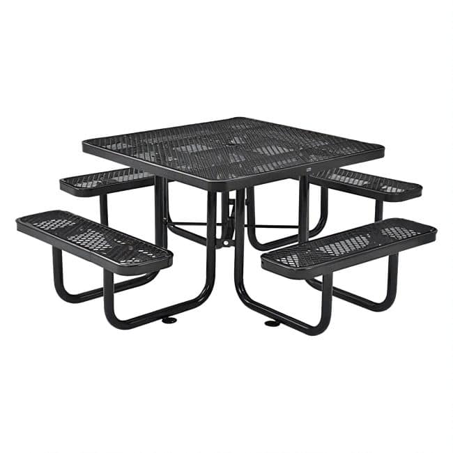 46" Square Coated Steel Table