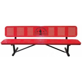 Personalized Multicolor Perforated Player's Bench