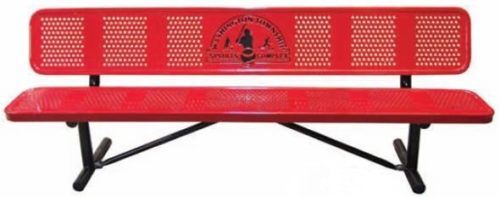 Personalized Multicolor Perforated Player's Bench