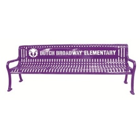 Personalized Multicolor Diamond Pattern Bench