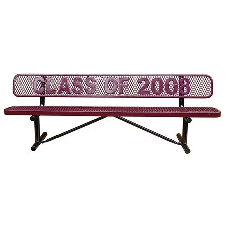 Personalized Standard Expanded Metal Bench