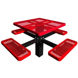 46" Expanded Metal Square Table