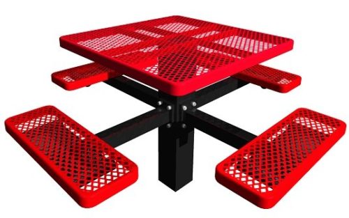 46" Expanded Metal Square Table
