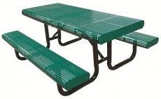 Radial Edge Perforated Picnic Table