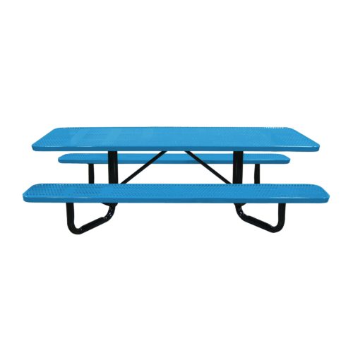 Y-Base Perforated Metal Picnic Table