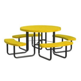 46" Round Coated Steel Table
