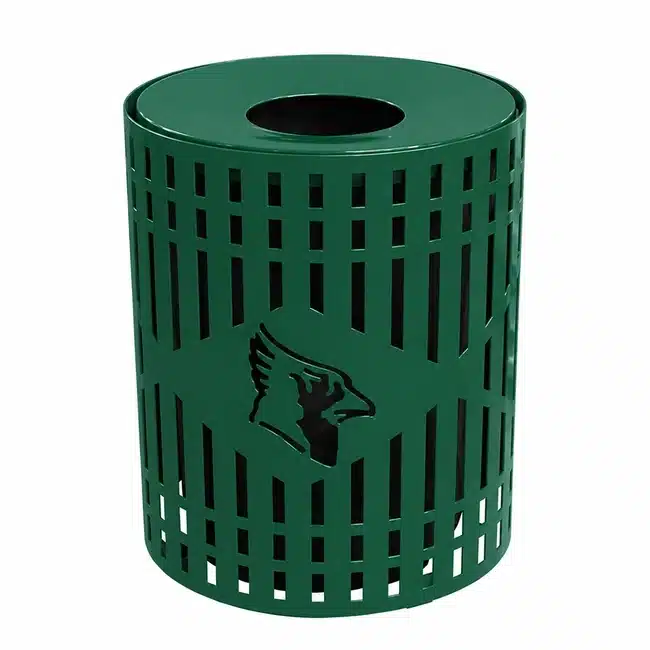 32 Gallon Custom Diamond Receptacle - Dark Green 32 Gallon Custom Diamond Receptacle - Image 3