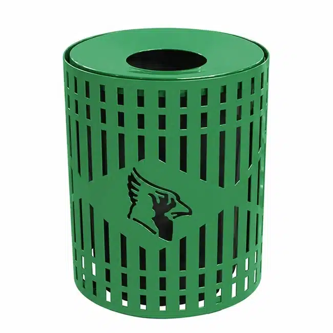 32 Gallon Custom Diamond Receptacle - Green 32 Gallon Custom Diamond Receptacle - Image 4