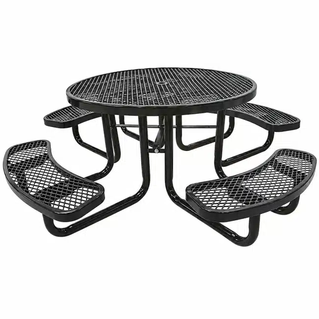 46 Round Child Size Table – Expanded - Black 46" Round Child Size Table - Expanded - Image 3